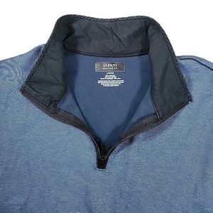 Alfani Men's Blue Zip Up Sweater